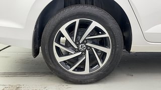 Used 2023 Volkswagen Virtus Topline 1.0 TSI AT Petrol Automatic tyres RIGHT REAR TYRE RIM VIEW