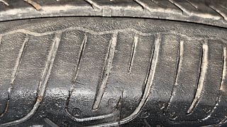 Used 2023 Volkswagen Virtus Topline 1.0 TSI AT Petrol Automatic tyres RIGHT FRONT TYRE TREAD VIEW