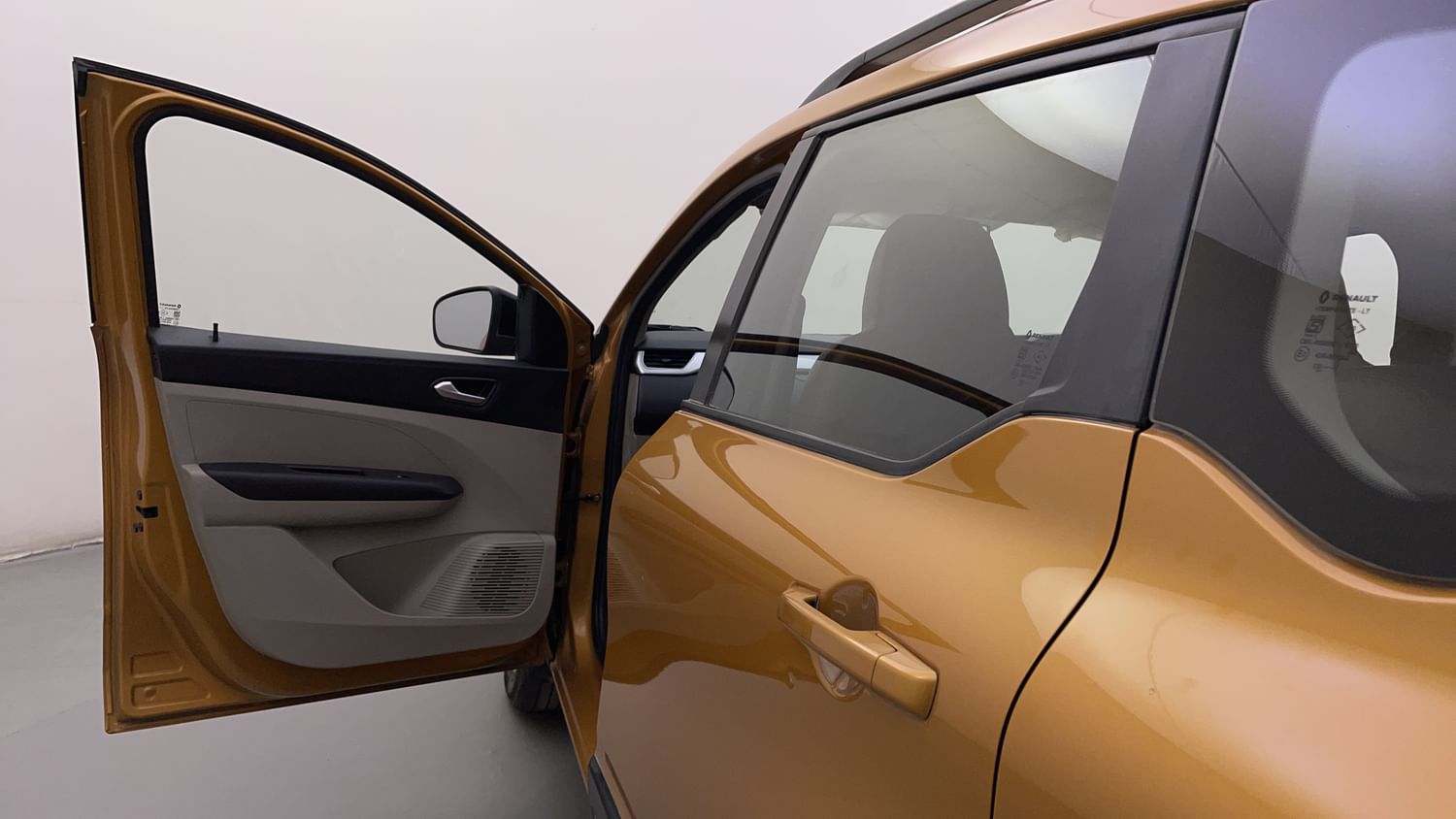 New Renault Triber interior LEFT FRONT DOOR OPEN VIEW