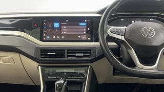 Used 2023 Volkswagen Virtus Topline 1.0 TSI AT Petrol Automatic interior MUSIC SYSTEM & AC CONTROL VIEW