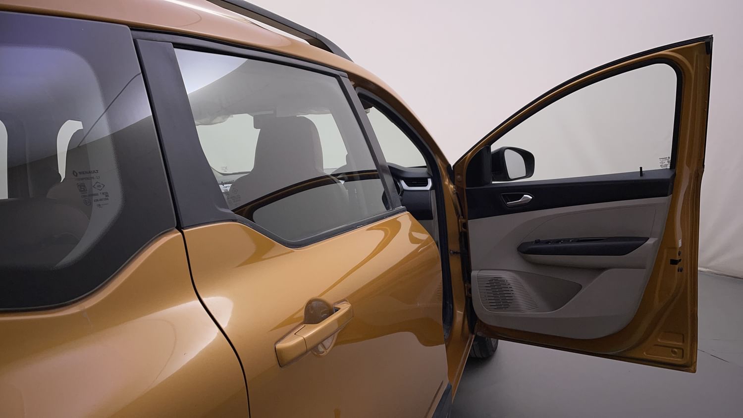 New Renault Triber interior RIGHT FRONT DOOR OPEN VIEW