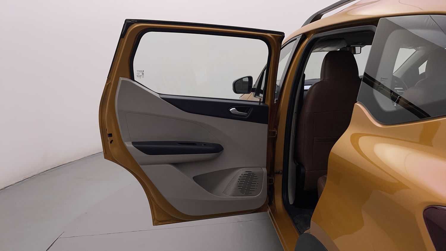 New Renault Triber interior LEFT REAR DOOR OPEN VIEW