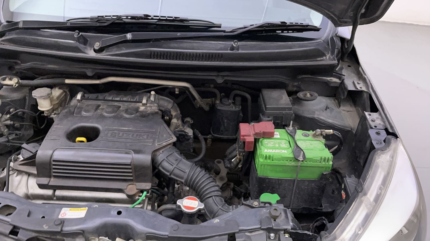 New Maruti Suzuki Celerio engine ENGINE LEFT SIDE HINGE & APRON VIEW