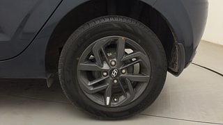 Used 2022 Hyundai Grand i10 Nios Sportz 1.2 Kappa VTVT CNG Petrol+cng Manual tyres LEFT REAR TYRE RIM VIEW