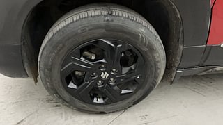 Used 2022 Maruti Suzuki Brezza ZXI Dual Tone Petrol Manual tyres LEFT FRONT TYRE RIM VIEW