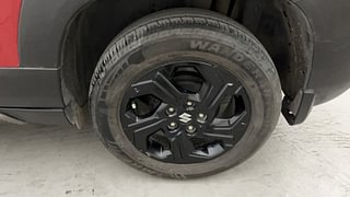 Used 2022 Maruti Suzuki Brezza ZXI Dual Tone Petrol Manual tyres LEFT REAR TYRE RIM VIEW