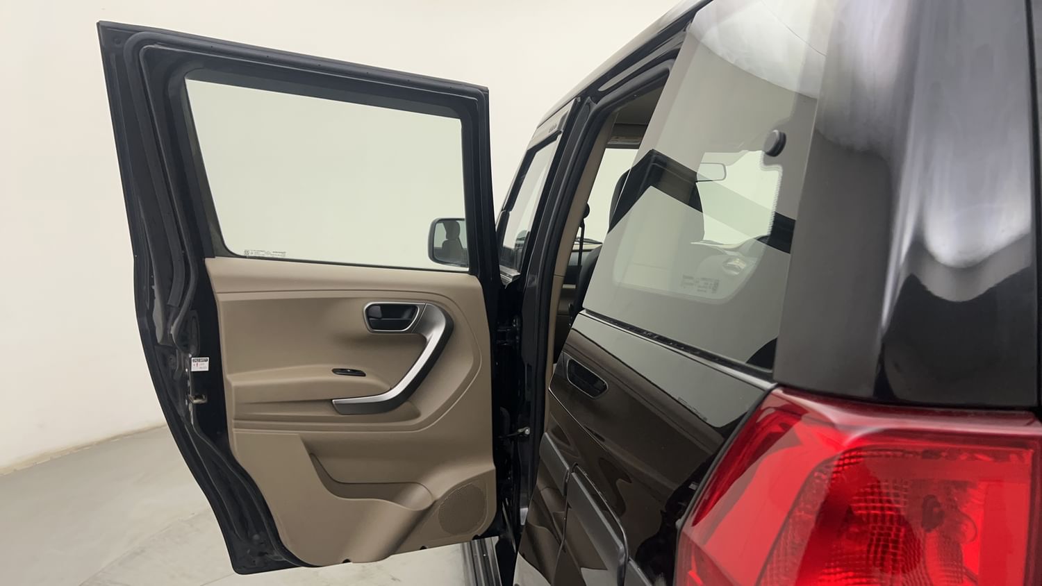 New Mahindra Bolero Neo interior LEFT REAR DOOR OPEN VIEW