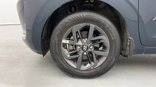 Used 2022 Hyundai Grand i10 Nios Sportz 1.2 Kappa VTVT CNG Petrol+cng Manual tyres LEFT FRONT TYRE RIM VIEW