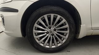 Used 2017 Maruti Suzuki Ciaz Alpha 1.4 AT Petrol Automatic tyres LEFT FRONT TYRE RIM VIEW