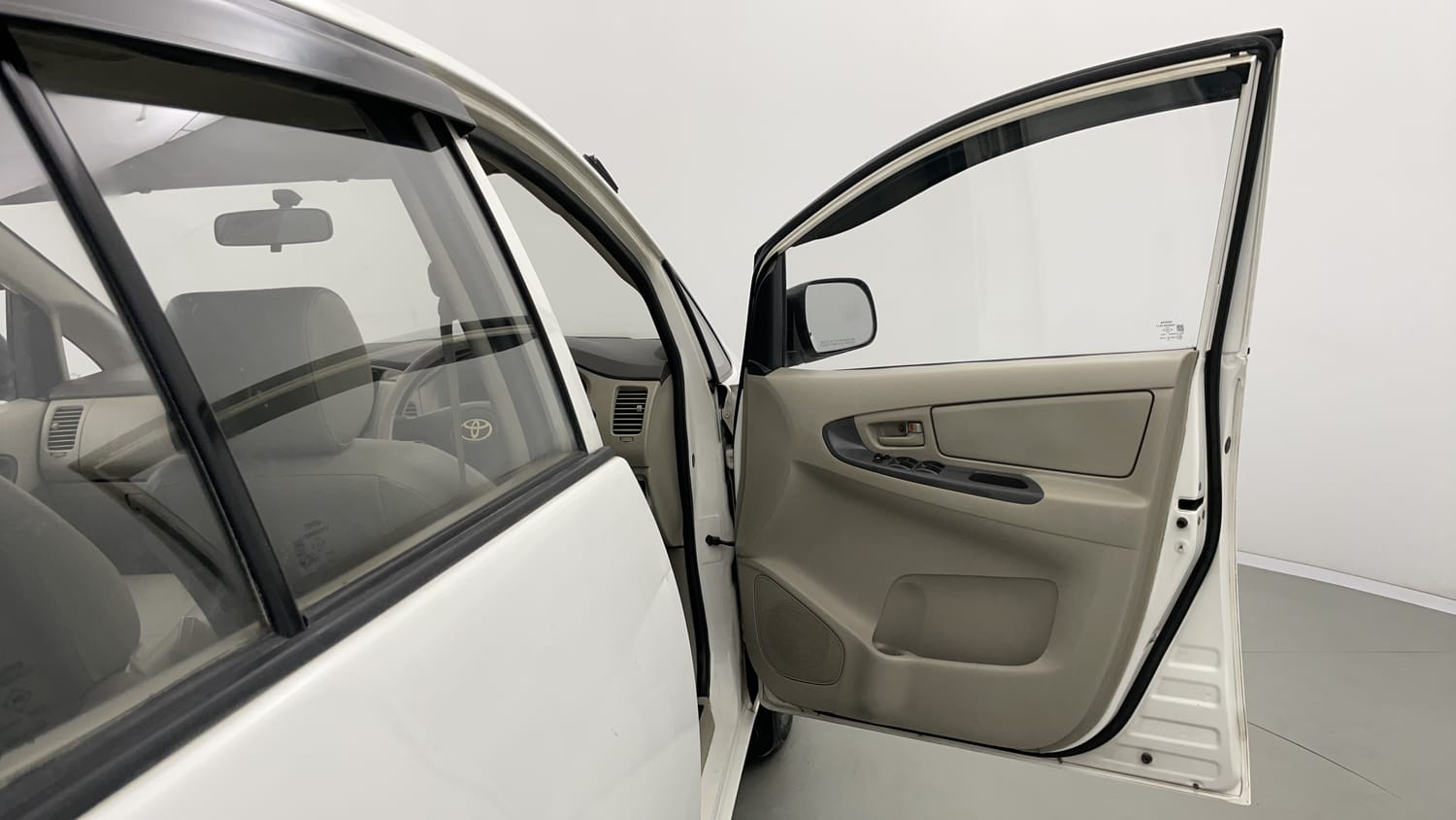 New Toyota Innova interior RIGHT FRONT DOOR OPEN VIEW
