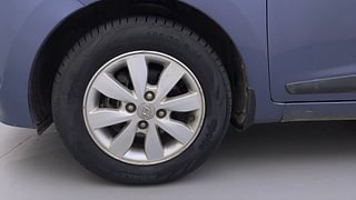 Used 2015 Hyundai Xcent S 1.1 CRDi (O) Diesel Manual tyres LEFT FRONT TYRE RIM VIEW