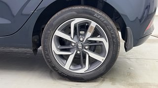Used 2022 Hyundai Grand i10 Nios Asta AMT 1.2 Kappa VTVT Petrol Automatic tyres LEFT REAR TYRE RIM VIEW