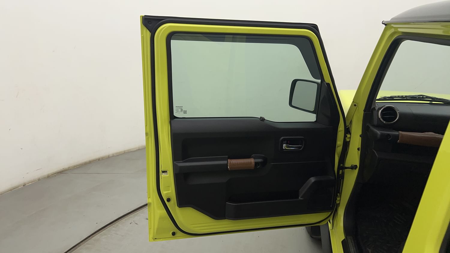 New Maruti Suzuki Jimny interior LEFT FRONT DOOR OPEN VIEW