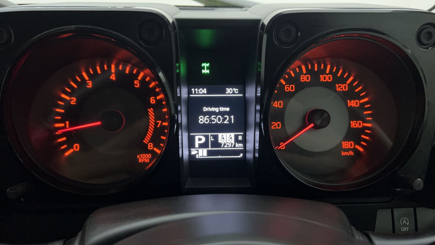 New Maruti Suzuki Jimny interior CLUSTERMETER VIEW