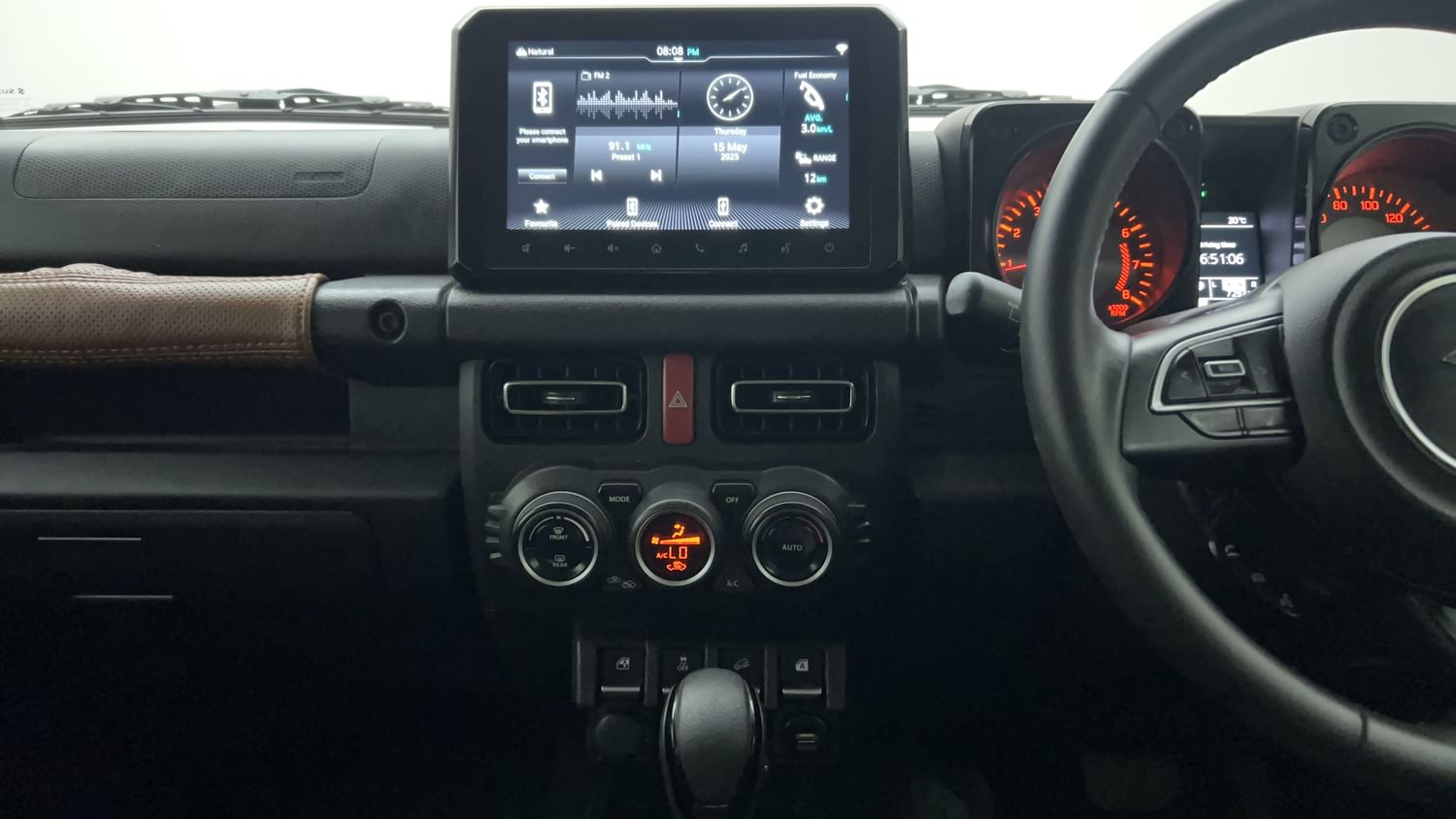New Maruti Suzuki Jimny interior MUSIC SYSTEM & AC CONTROL VIEW