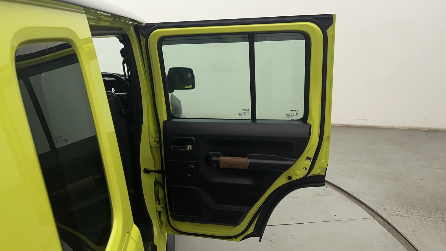 New Maruti Suzuki Jimny interior RIGHT REAR DOOR OPEN VIEW