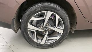 Used 2020 Hyundai Aura SX 1.2 Petrol Petrol Manual tyres RIGHT REAR TYRE RIM VIEW