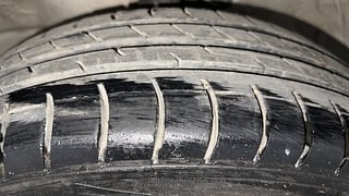 Used 2011 Maruti Suzuki Wagon R 1.0 [2010-2019] VXi Petrol Manual tyres LEFT FRONT TYRE TREAD VIEW