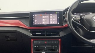 Used 2022 skoda Kushaq Monte Carlo 1.0 TSI MT Petrol Manual interior MUSIC SYSTEM & AC CONTROL VIEW