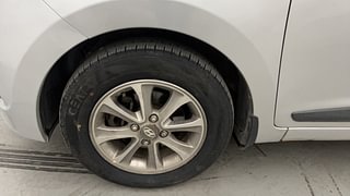 Used 2016 Hyundai Grand i10 Asta 1.2 Kappa VTVT Petrol Manual tyres LEFT FRONT TYRE RIM VIEW