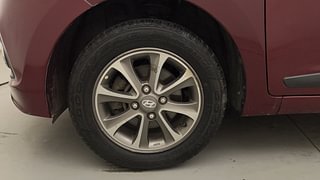 Used 2013 Hyundai Grand i10 Asta 1.2 Kappa VTVT Petrol Manual tyres LEFT FRONT TYRE RIM VIEW