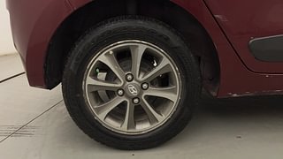 Used 2013 Hyundai Grand i10 Asta 1.2 Kappa VTVT Petrol Manual tyres RIGHT REAR TYRE RIM VIEW