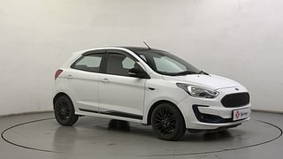 Used 2019 Ford Figo Titanium Blu Petrol Manual exterior RIGHT FRONT CORNER VIEW
