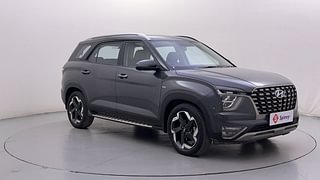 Used 2021 Hyundai Alcazar Platinum (O) 6 STR 2.0 Petrol AT Petrol Automatic exterior RIGHT FRONT CORNER VIEW