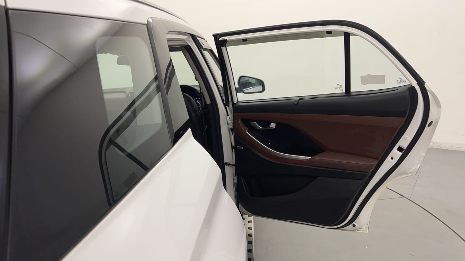 New Hyundai Alcazar interior RIGHT REAR DOOR OPEN VIEW