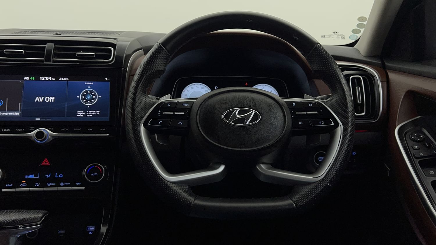 New Hyundai Alcazar interior STEERING VIEW