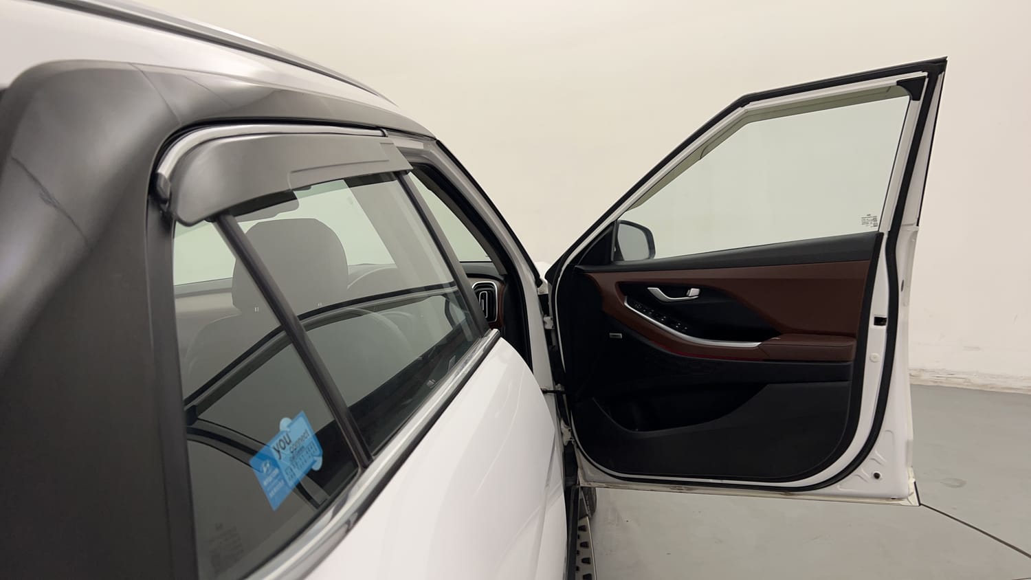 New Hyundai Alcazar interior RIGHT FRONT DOOR OPEN VIEW