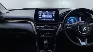 Used 2023 Maruti Suzuki Grand Vitara Alpha Plus Intelligent Hybrid eCVT Hybrid Automatic interior MUSIC SYSTEM & AC CONTROL VIEW