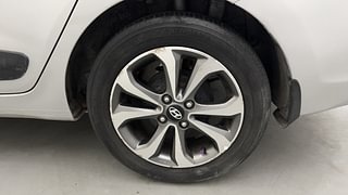 Used 2014 Hyundai Xcent SX 1.2 (O) Petrol Manual tyres LEFT REAR TYRE RIM VIEW