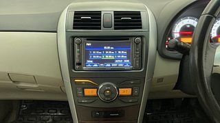 Used 2012 Toyota Corolla Altis 1.8 G Petrol Manual interior MUSIC SYSTEM & AC CONTROL VIEW