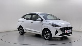 Used 2022 Hyundai Aura SX Plus 1.2 AMT CRDI Diesel Automatic exterior RIGHT FRONT CORNER VIEW