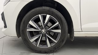Used 2023 Skoda Slavia Style 1.0L TSI AT Petrol Automatic tyres LEFT FRONT TYRE RIM VIEW
