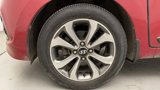 Used 2015 Hyundai Xcent SX AT (O) Petrol Petrol Automatic tyres LEFT FRONT TYRE RIM VIEW