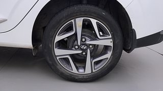Used 2022 Hyundai Aura SX Plus 1.2 AMT CRDI Diesel Automatic tyres LEFT REAR TYRE RIM VIEW