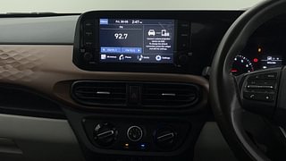 Used 2023 Hyundai Aura SX 1.2 CNG Petrol+cng Manual interior MUSIC SYSTEM & AC CONTROL VIEW