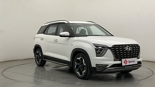 Used 2022 Hyundai Alcazar Signature (O) 7 Seater 1.5 Diesel AT Diesel Automatic exterior RIGHT FRONT CORNER VIEW
