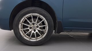 Used 2015 Nissan Micra [2013-2020] XV CVT Petrol Automatic tyres LEFT FRONT TYRE RIM VIEW
