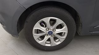 Used 2015 Ford Figo Aspire Titanium 1.2 Ti-VCT Petrol Manual tyres LEFT FRONT TYRE RIM VIEW
