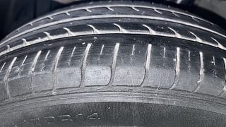 Used 2014 Hyundai Xcent S 1.2 (O) Petrol Manual tyres LEFT FRONT TYRE TREAD VIEW