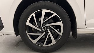 Used 2022 Volkswagen Virtus Topline 1.0 TSI MT Petrol Manual tyres LEFT FRONT TYRE RIM VIEW