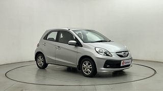 Used 2014 Honda Brio V MT Petrol Manual exterior RIGHT FRONT CORNER VIEW