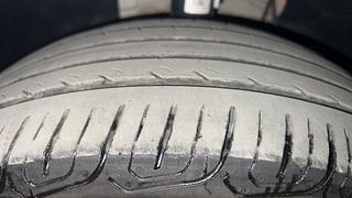 Used 2022 Volkswagen Virtus Topline 1.0 TSI MT Petrol Manual tyres LEFT FRONT TYRE TREAD VIEW