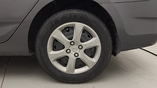 Used 2013 Hyundai Verna Fluidic 1.6 VTVT EX Petrol Manual tyres LEFT REAR TYRE RIM VIEW