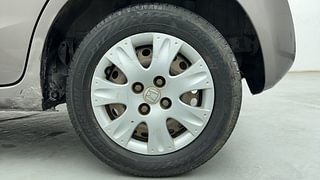 Used 2014 Honda Brio S MT Petrol Manual tyres LEFT REAR TYRE RIM VIEW