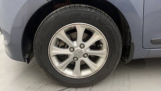 Used 2014 Hyundai Grand i10 Asta AT 1.2 Kappa VTVT Petrol Automatic tyres LEFT FRONT TYRE RIM VIEW