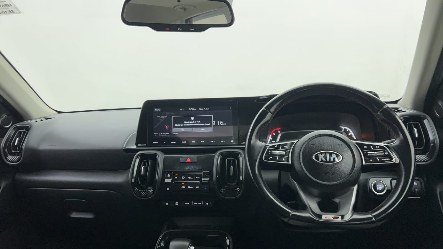 New Kia Sonet interior DASHBOARD VIEW